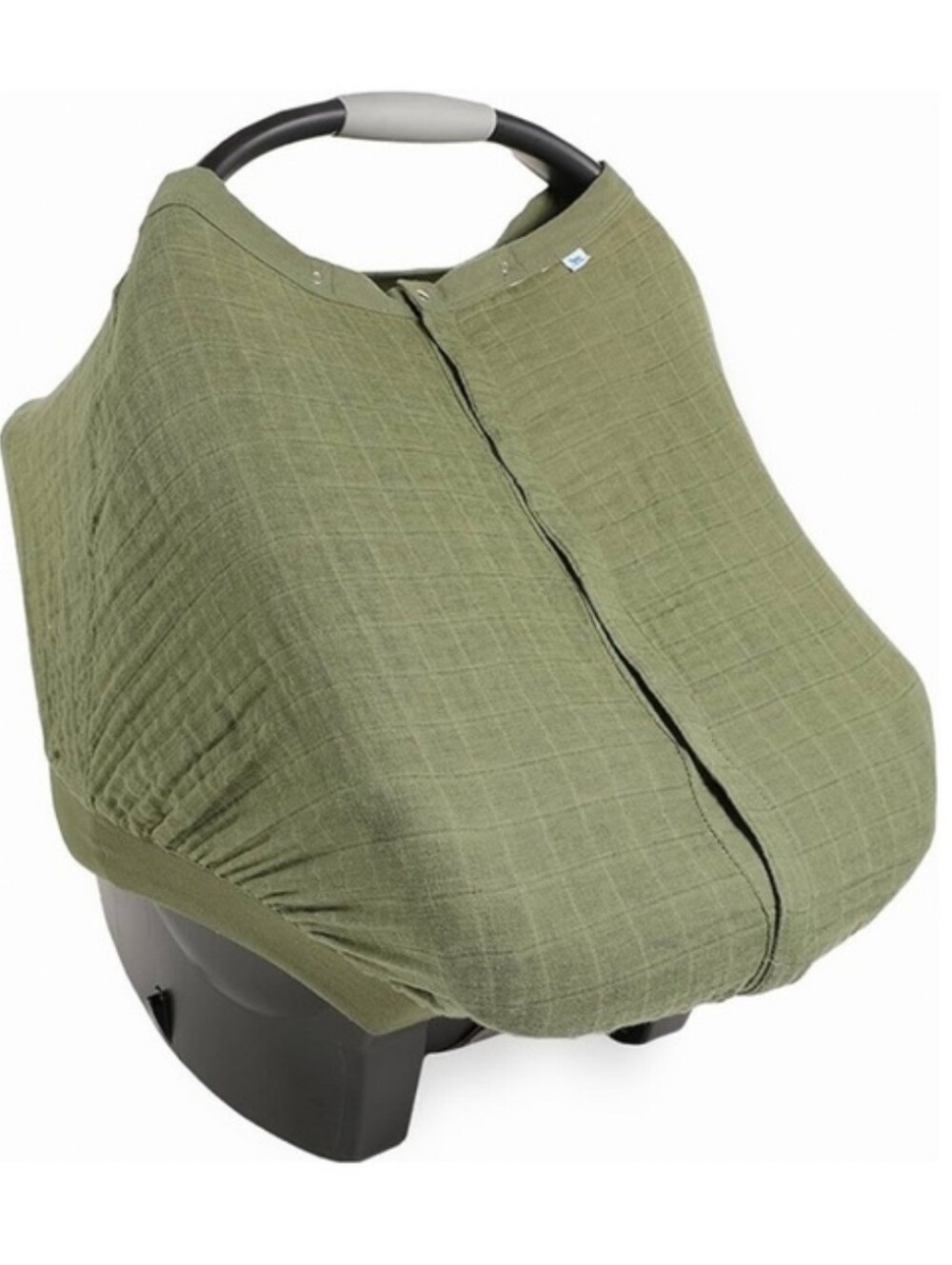 Little Unicorn Car Seat Cover Fern Muslin Cotton Green
